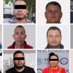 Algunos de los 37 narcotraficantes que México extraditó a EU este martes. Foto: SSPC
