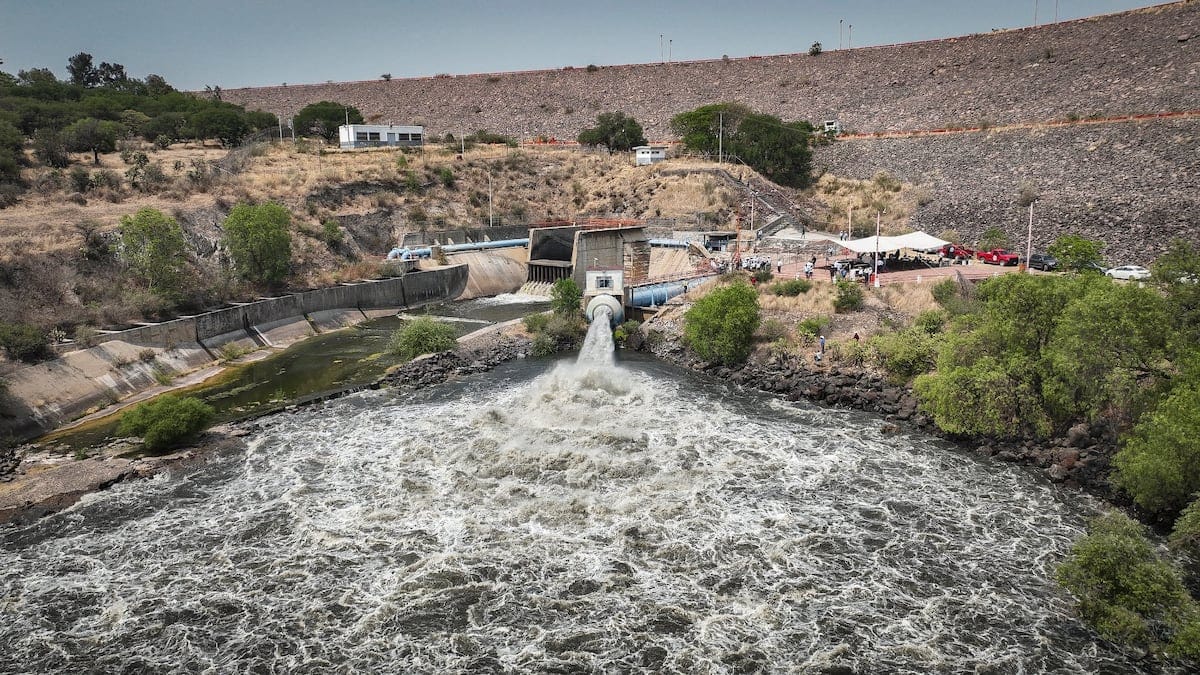 Presa Solís, 2024. Foto: Gobierno de Guanajuato.